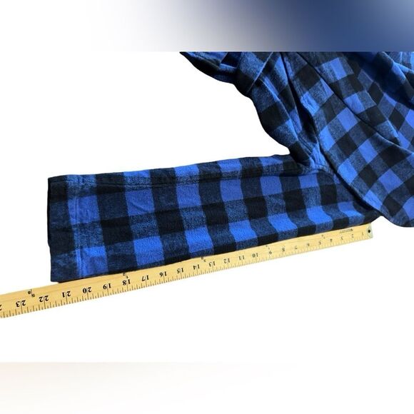 POLO RALPH LAUREN | Blue&Black Checkered Fringe Hem Belted Jacket - Picture 8 of 13